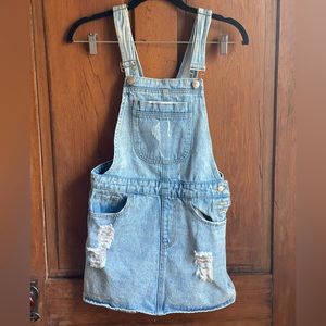 Forever 21 Women’s Jean Overalls Skirt Size XS